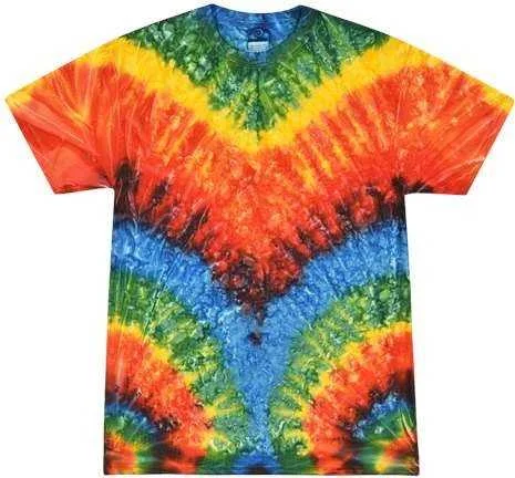 Colortone 1000Y Youth Multi-Color Tie-Dyed T-Shirt - Woodstock