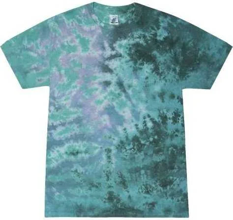 Colortone 1000Y Youth Multi-Color Tie-Dyed T-Shirt - Zero G