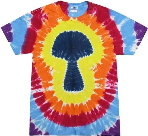 Colortone 1150 Shapes Tie-Dyed T-Shirt - Multicolor Mushroom