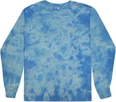 Colortone 2390 Crystal Wash Long Sleeve T-Shirt - Crystal Carolina Blue