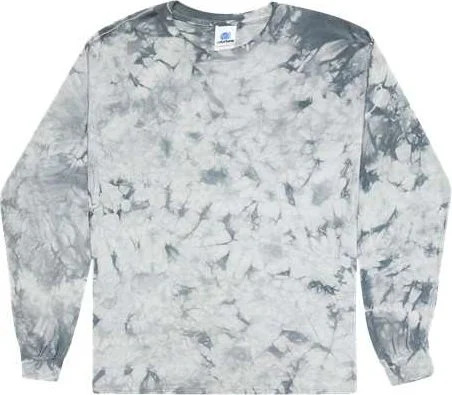 Colortone 2390 Crystal Wash Long Sleeve T-Shirt - Crystal Silver