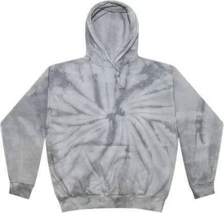 Colortone 8777 Tie-Dyed Hooded Sweatshirt - Spider Silver