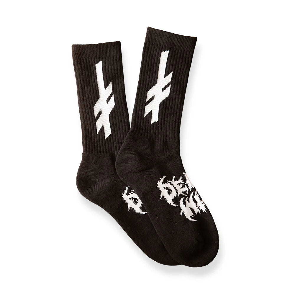 Deathwish Skateboards Nightrider Socks - Black