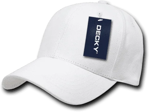 Decky 112 Brushed Cotton Baseball Cap - White