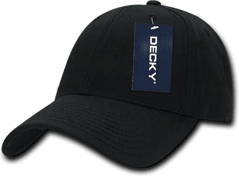 Decky 209 Structured Cotton Baseball Cap - Black