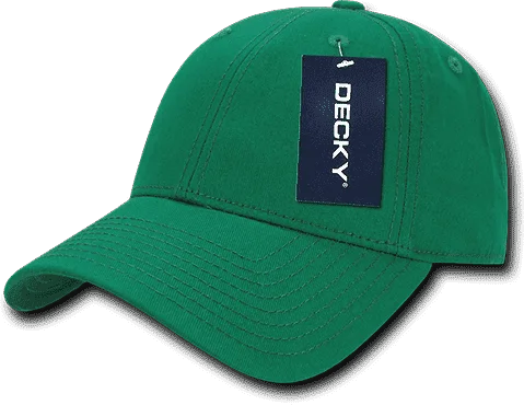 Decky 209 Structured Cotton Baseball Cap - Kelly