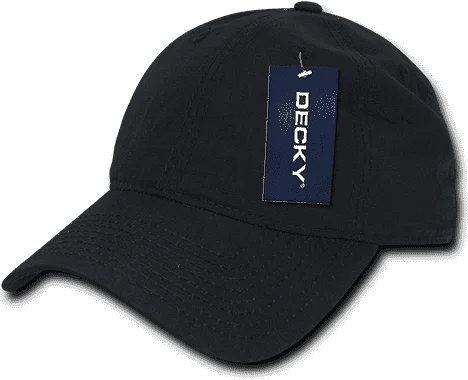 Decky 239 Low Crown Relaxed Ripstop Cap - Black