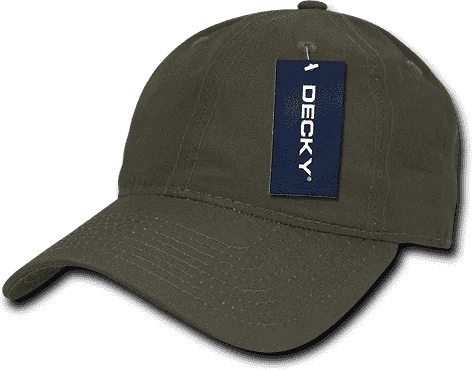 Decky 239 Low Crown Relaxed Ripstop Cap - Olive Drab