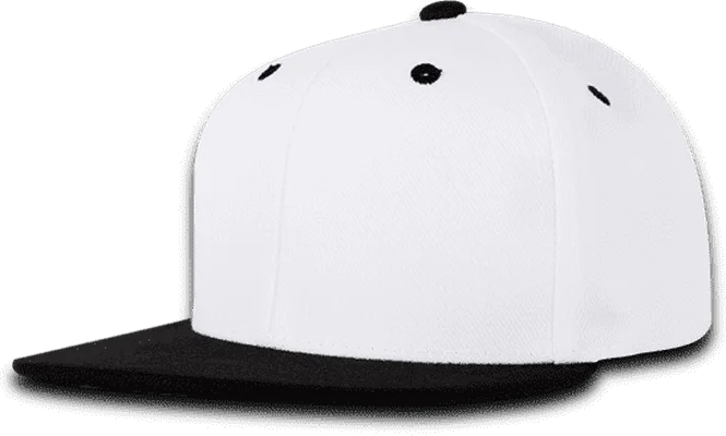 Decky 7011 Youth Snapback Cap - White Black