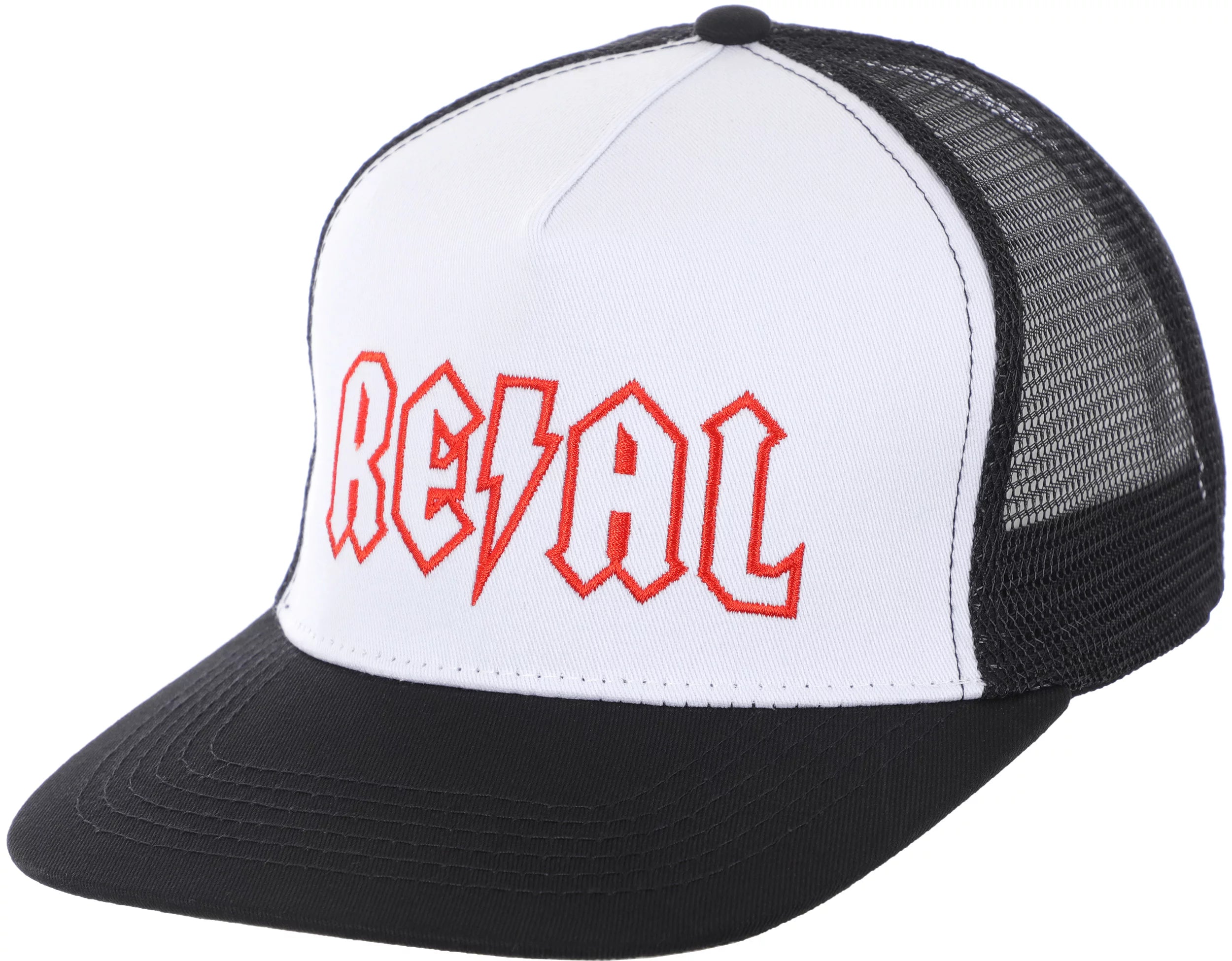 Deeds Trucker Snapback | White Black Red