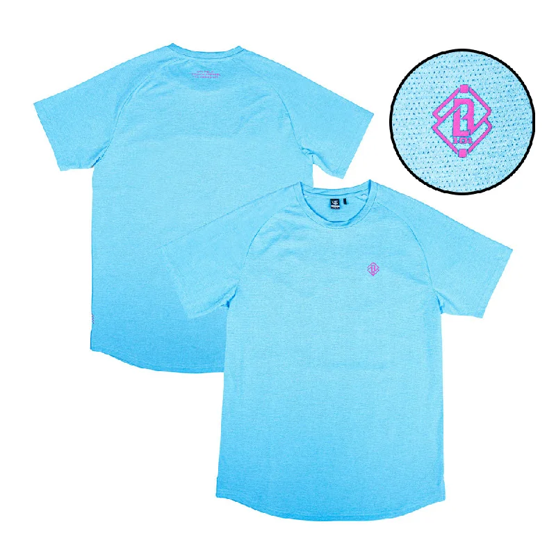 Diamond Tech Youth Tee - Cotton Candy Blue