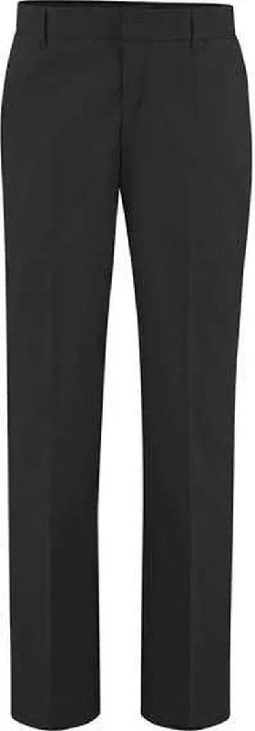 Dickies FP21 Women's Premium Flat Front Pants - Black - 37 Unhemmed