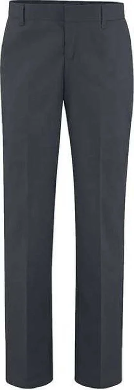 Dickies FP21 Women's Premium Flat Front Pants - Dark Charcoal - 37 Unhemmed