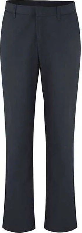 Dickies FP92 Women's Industrial Flat Front Pants - Navy - 37 Unhemmed