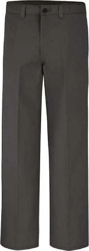 Dickies LP17 Industrial Flat Front Comfort Waist Pants - Dark Charcoal - 37 Unhemmed