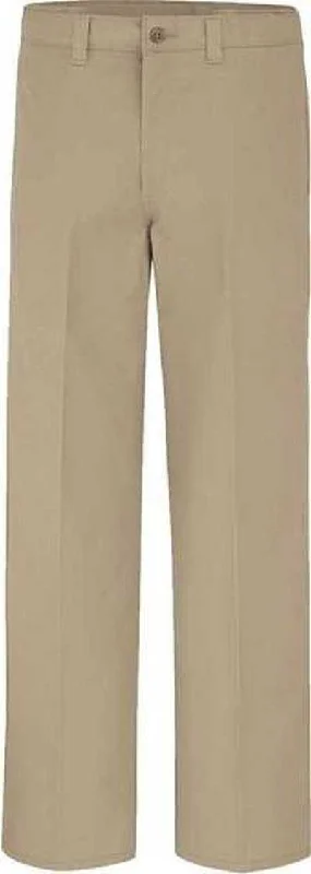 Dickies LP17 Industrial Flat Front Comfort Waist Pants - Desert Sand - 37 Unhemmed