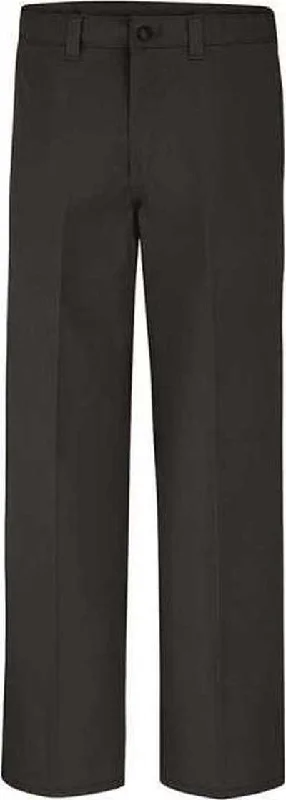 Dickies LP17EXT Industrial Flat Front Comfort Waist Pants - Extended Sizes - Black - 37 Unhemmed