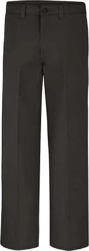 Dickies LP17ODD Industrial Flat Front Comfort Waist Pants - Odd Sizes - Black - 37 Unhemmed