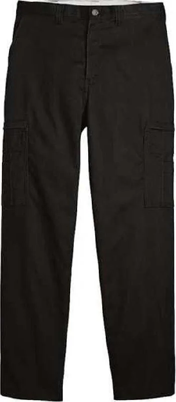 Dickies LP39 Industrial Cotton Cargo Pants - Black - 39 Unhemmed