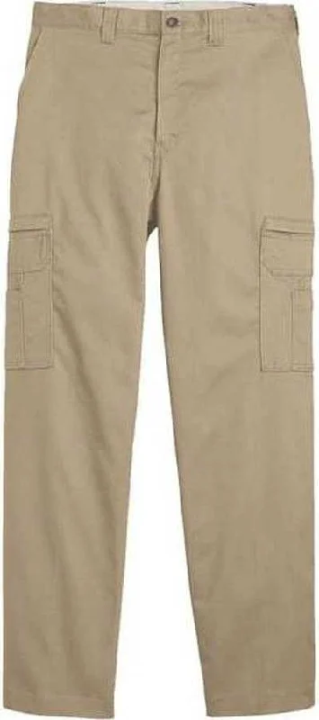 Dickies LP39ODD Industrial Cotton Cargo Pants - Odd Sizes - Desert Sand - 39 Unhemmed