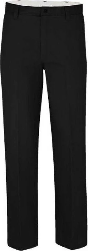 Dickies LP92 Industrial Flat Front Pants - Black - 37 Unhemmed