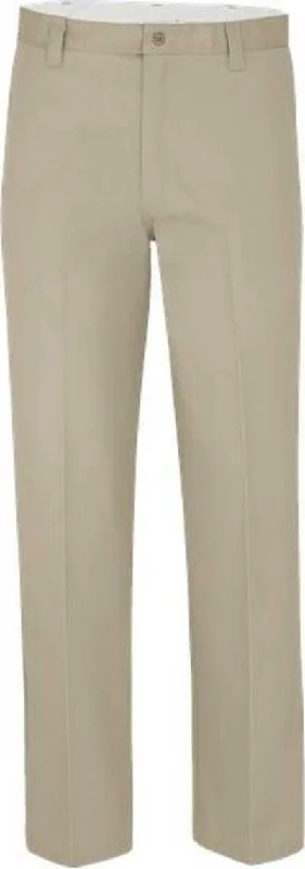 Dickies LP92EXT Industrial Flat Front Pants - Extended Sizes - Desert Sand - 37 Unhemmed