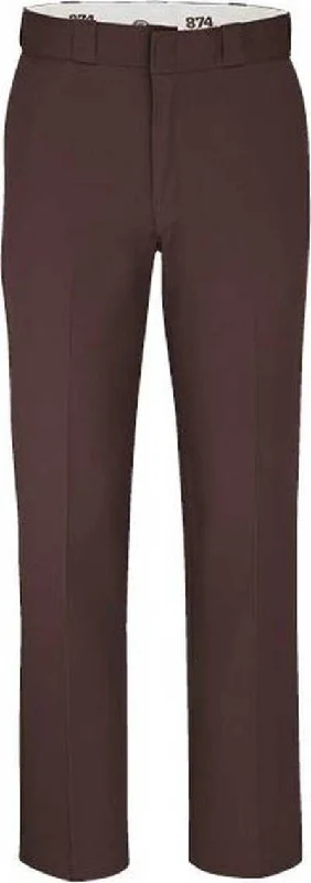 Dickies P874 Work Pants - Dark Brown - 30I