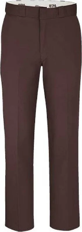 Dickies P874EXT Work Pants - Extended Sizes - Dark Brown - 30I