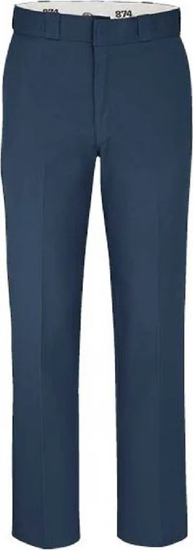 Dickies P874EXT Work Pants - Extended Sizes - Navy - 37 Unhemmed