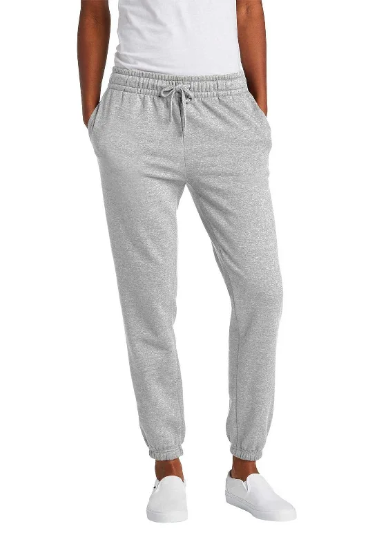 District DT6110 Women's Vit Fleece Sweatpant - Light Heather Grey