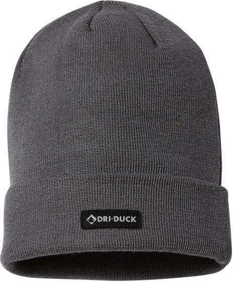 Dri Duck 3563 Commander Knit Beanie - Charcoal