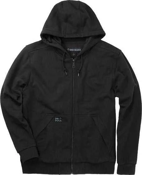 Dri Duck 7348 Mission Full-Zip Hooded Jacket - Black