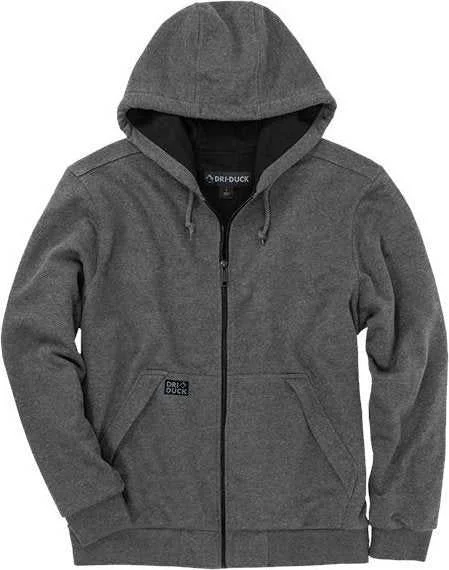 Dri Duck 7348 Mission Full-Zip Hooded Jacket - Dark Oxford