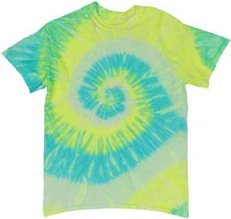 Dyenomite 200NR Neon Rush Tie-Dyed T-Shirt - Glow In The Dark Starfruit