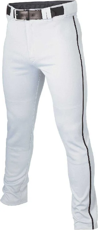 Easton Adult Rival+ Piped Baseball Pants - White Black