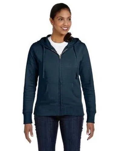 Econscious EC4501 Ladies' Organic Recycled Full-Zip Hooded Sweatshirt - Pacific