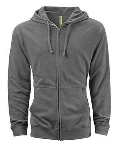 Econscious EC5980 Unisex Hemp Hero Full-Zip Hooded Sweatshirt - Stonework Gray