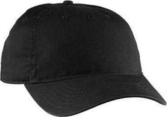 Econscious EC7087 Twill 5-Panel Unstructured Cap - Black