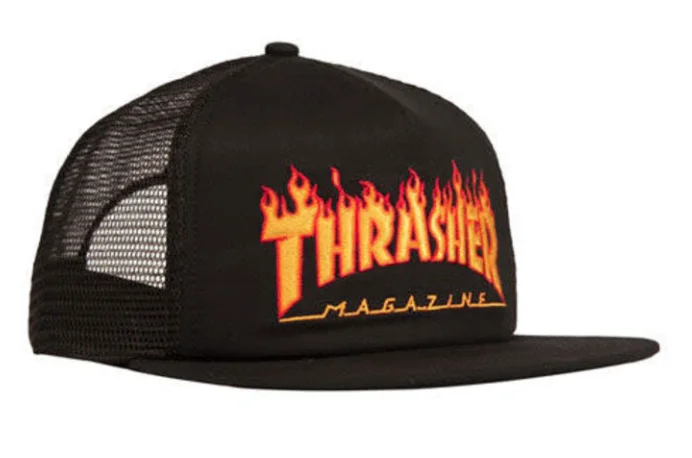 Emb. Flame Mesh Cap | Black