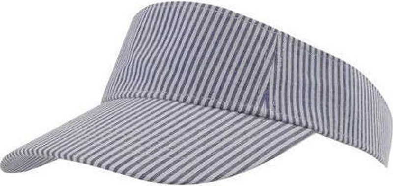 Fahrenheit F302 Lightweight Cotton Searsucker Cap - White Blue