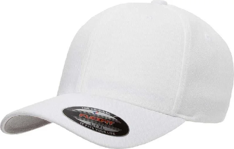 Flexfit 6477 Wool-Blend Cap - White