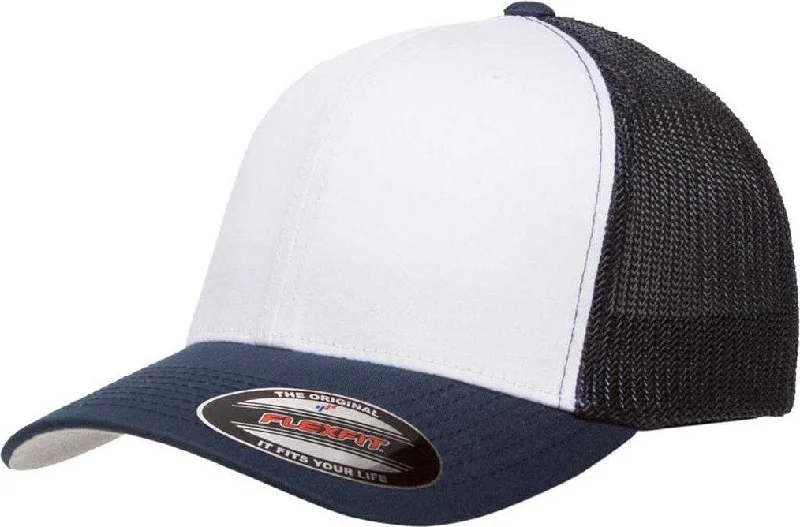 Flexfit 6511 Trucker Cap - Navy White Navy