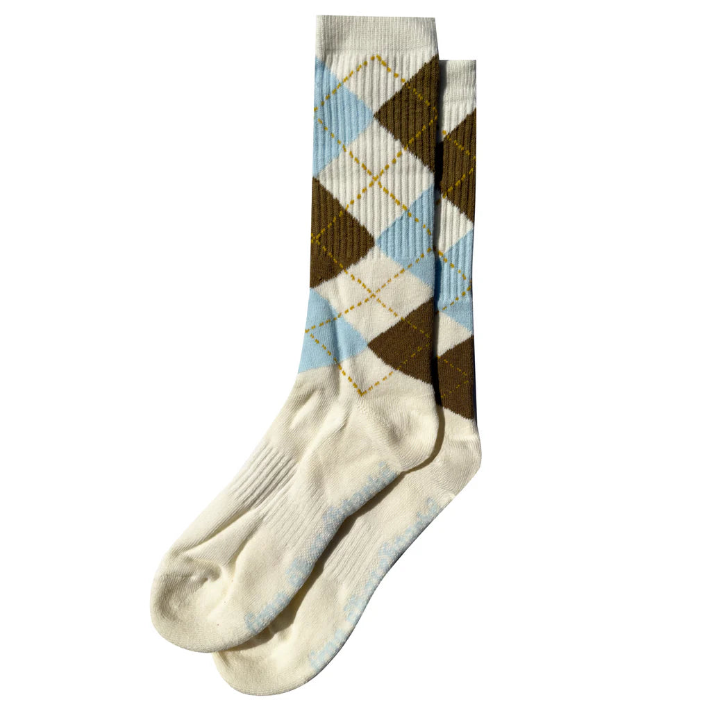 Frog Skateboards Argyle Socks - Cream