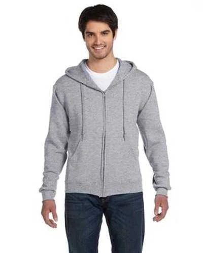 Fruit of the Loom 82230 Adult Supercotton Full-Zip Hooded Sweatshirt - Athletic Heather