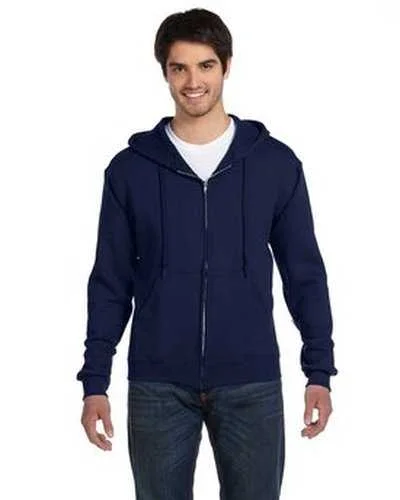 Fruit of the Loom 82230 Adult Supercotton Full-Zip Hooded Sweatshirt - J Navy