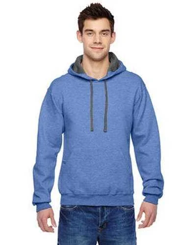 Fruit of the Loom SF76R Adult Sofspun Hooded Sweatshirt - Carolina Heather