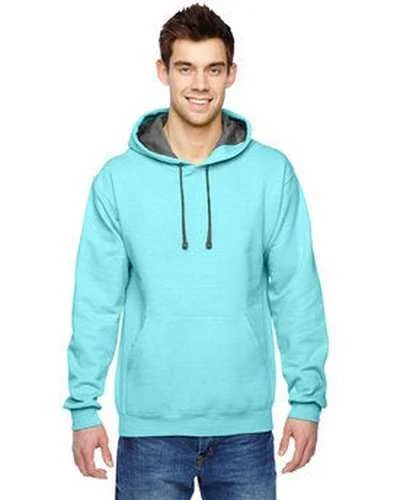 Fruit of the Loom SF76R Adult Sofspun Hooded Sweatshirt - Scuba Blue