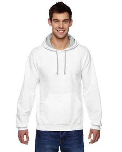 Fruit of the Loom SF76R Adult Sofspun Hooded Sweatshirt - White