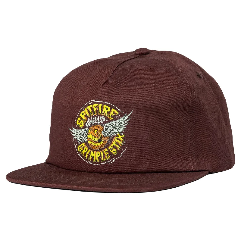 Grimple X Spitfire Snapback | Maroon