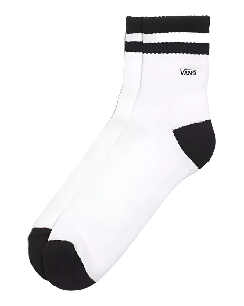 Half Crew Socks | White Black